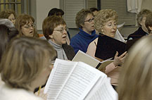 Members of the Danbury-based Connecticut Master Chorale rehearse for a concert. On Wednesday, the group learned it will perform a Christmas concert on Dec. 21 at the White House.